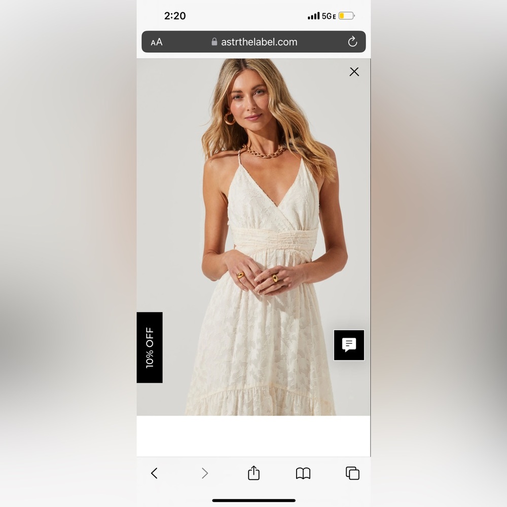 FROLIC CUTOUT FRONT SLIT MIDI DRESS